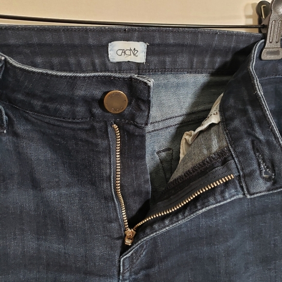 Cache Vintage 5-Pocket Mid-Rise Resin Rinse Jeans Size 10 - Picture 4 of 10